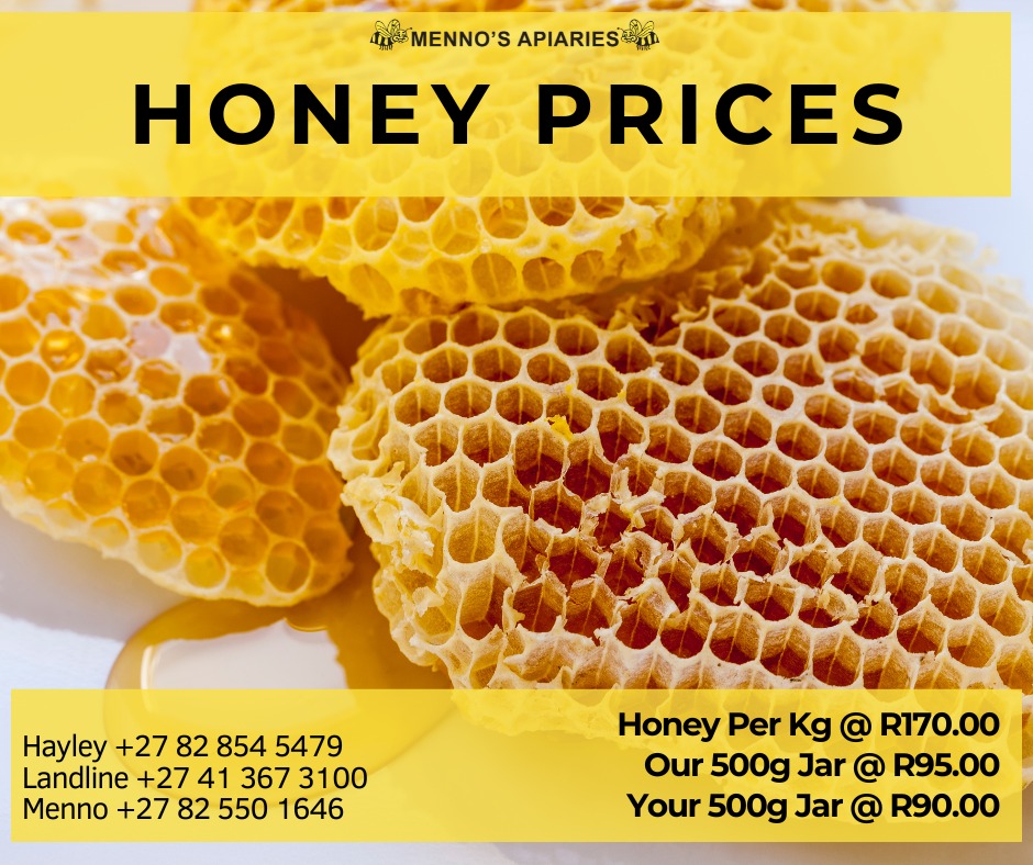 Menno's Apiaries - Honey Prices
